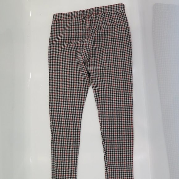NEXT UK - Girls brown checked leggings - Picture 8 of 8